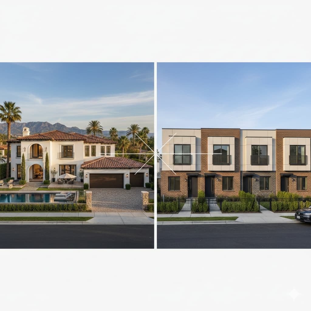 Difference Between Villas and Townhouses